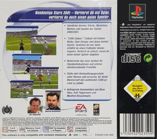 The F.A. Premier League Stars 2001 - Box - Back (Germany) - 765x680