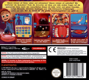 Adibou Aventure: J'Explore le Corps Humain - Box - Back (Germany) - 600x541