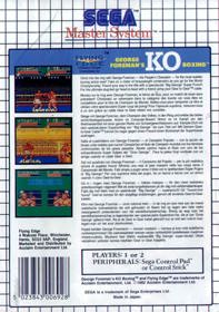 James "Buster" Douglas Knockout Boxing - Box - Back (Europe) - 1670x2377