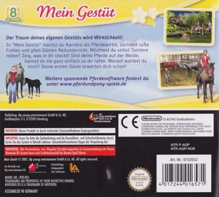Horse & Foal: My Riding Stables - Box - Back (Germany) - 890x800