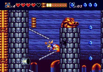 Sparkster - Screenshot - Gameplay (World) - 640x448