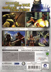 Dark Messiah: Might and Magic - Box - Back (Germany) - 907x1280