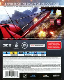 Battlefield 1 - Box - Back (Australia) - 639x800