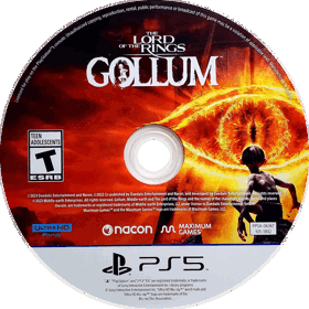 The Lord of the Rings: Gollum - Disc (North America) - 1553x1555