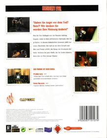 Resident Evil - Box - Back (Europe) - 800x1027