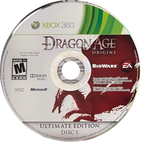 Dragon Age: Origins: Ultimate Edition - Disc (North America) - 708x713