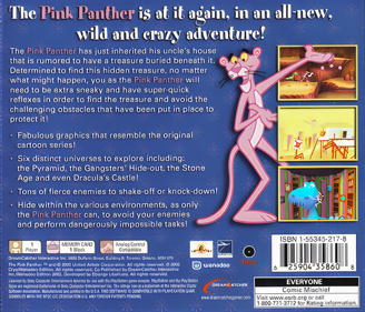 Pink Panther: Pinkadelic Pursuit - Box - Back (North America) - 794x680