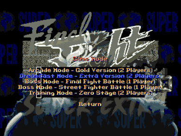 Final Fight GOLD: Super Extra - Screenshot - Game Title (World) - 960x720