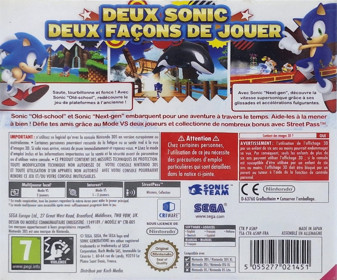 Sonic Generations - Box - Back (France) - 1257x1046