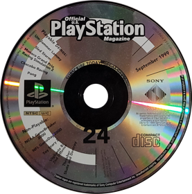 Official U.S. PlayStation Magazine Demo Disc 24 - Disc (North America) - 1372x1387