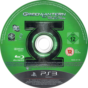 Green Lantern: Rise of the Manhunters - Disc (Europe) - 500x500