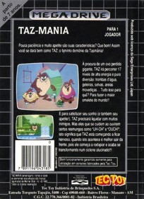 Taz Mania - Box - Back (Brazil) - 438x603
