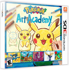 Pokémon Art Academy - Box - 3D (North America) - 843x855