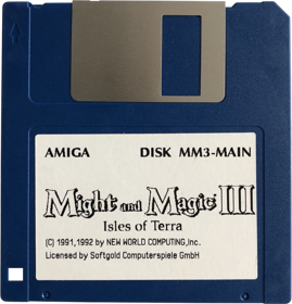 Might and Magic III: Isles of Terra - Disc (Germany) - 763x795