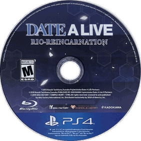 DATE A LIVE: Rio Reincarnation - Disc (North America) - 607x604