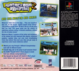 Motocross Mania 2 - Box - Back (Europe) - 1617x1453
