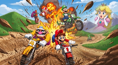 Excitebike: Bun Bun Mario Battle Stadium - Fanart - Background (World) - 2752x1536