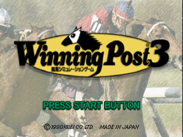 Winning Post 3 - Screenshot - Game Title (Japan) - 640x480
