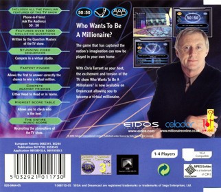 Who Wants to Be a Millionaire - Box - Back (Europe) - 1611x1402