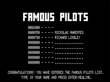 Escape Zone - Screenshot - High Scores (North America) - 512x384