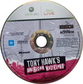 Tony Hawk's American Wasteland - Disc (Australia) - 708x710
