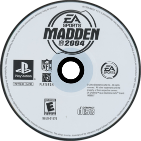 Madden NFL 2004 - Disc (North America) - 1500x1500