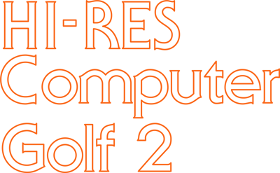 Hi-Res Computer Golf 2 - Clear Logo (North America) - 2400x1483