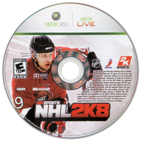 NHL 2K8 - Disc (North America) - 900x900