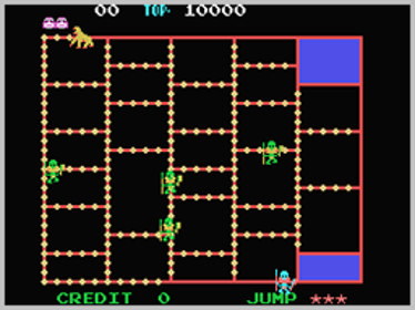 Amidar - Screenshot - Gameplay (World) - 256x192