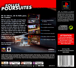 World's Scariest Police Chases - Fanart - Box - Back (France) - 765x680