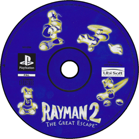 Rayman 2: The Great Escape - Disc (Europe) - 800x800