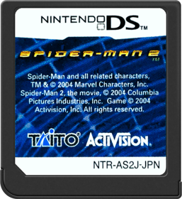 Spider-Man 2 - Cart - Front (Japan) - 517x564