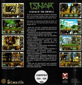 Ishar: Legend of the Fortress - Box - Back (Spain) - 1980x2058