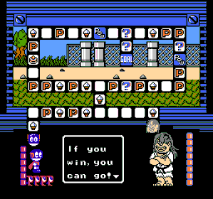 Perman: Enban o Torikaese!! - Screenshot - Gameplay (World) - 256x240