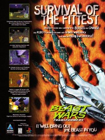 Beast Wars: Transformers - Advertisement Flyer - Front (North America) - 2000x2650