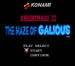 Majou Densetsu II: Daimashikyou Galious - Screenshot - Game Title (World) - 256x224