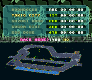 Bike Daisuki! Hashiriya Tamashii: Rider's Spirits - Screenshot - Game Select (World) - 256x224