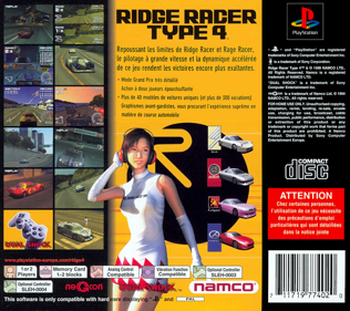 R4: Ridge Racer Type 4 - Box - Back (France) - 765x680
