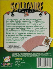 Solitaire Master 3 - Box - Back (North America) - 621x811