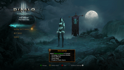 Diablo III: Reaper of Souls: Ultimate Evil Edition - Screenshot - Game Select (World) - 1280x720
