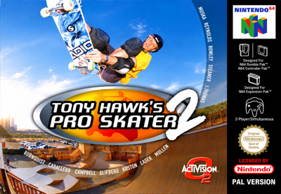 Tony Hawk's Pro Skater 2 - Box - Front - Reconstructed (Europe) - 1507x1044