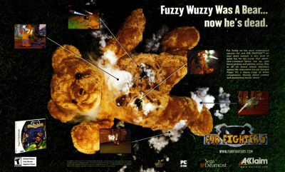 Fur Fighters - Advertisement Flyer - Front (North America) - 4282x2580