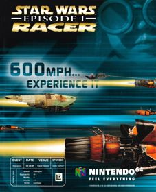 Star Wars: Episode I: Racer - Advertisement Flyer - Front (United Kingdom) - 2626x3240