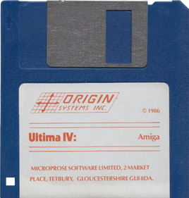 Ultima IV: Quest of the Avatar - Disc (United Kingdom) - 526x551