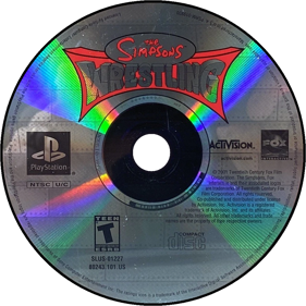 The Simpsons Wrestling - Disc (North America) - 1000x1000