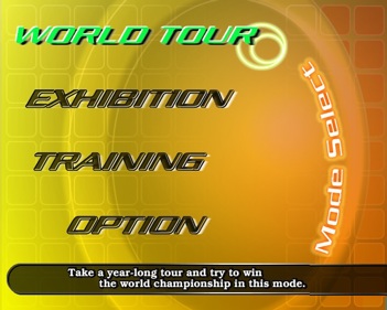 European Tennis Pro - Screenshot - Game Select (World) - 640x512