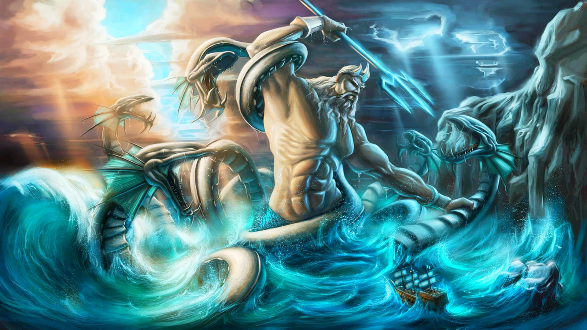 Illustration of Poseidon