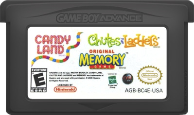 3 Game Pack!: Candy Land / Chutes and Ladders / Original Memory Game - Cart - Front (North America) - 465x276
