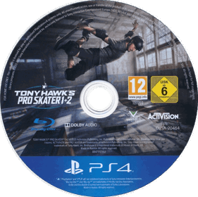 Tony Hawk's Pro Skater 1 + 2 - Disc (Europe) - 768x766