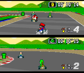 Super Mario Kart - Screenshot - Gameplay (World) - 256x224